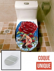 Housse de toilette - Décoration abattant wc Red Roses