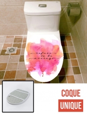 Housse de toilette - Décoration abattant wc refuse to be average
