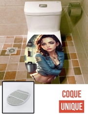 Housse de toilette - Décoration abattant wc Repair Girl