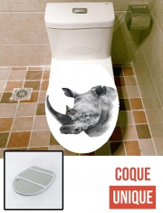 Housse de toilette - Décoration abattant wc Rhino Shield Art