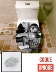 Housse de toilette - Décoration abattant wc Rocky Balboa Entraînement Punching-ball