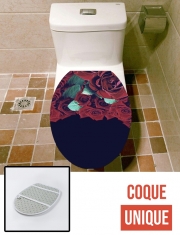 Housse de toilette - Décoration abattant wc Roses