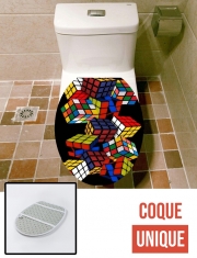 Housse de toilette - Décoration abattant wc Rubiks Cube