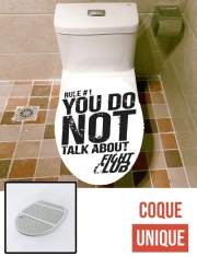 Housse de toilette - Décoration abattant wc Rule 1 You do not talk about Fight Club