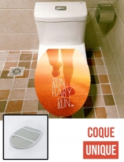 Housse de toilette - Décoration abattant wc Run Baby Run