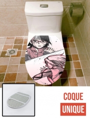 Housse de toilette - Décoration abattant wc Sakura Uchiwa Daughter is my life