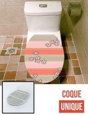 Housse de toilette - Décoration abattant wc Sakura