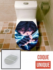 Housse de toilette - Décoration abattant wc Sasuke Sharingan Rinnegan Amaterasu Fan Art