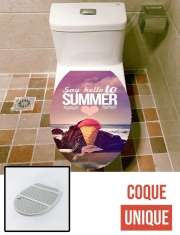 Housse de toilette - Décoration abattant wc Say Hello Summer