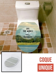 Housse de toilette - Décoration abattant wc See the World