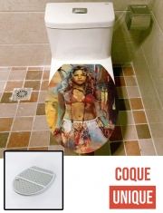 Housse de toilette - Décoration abattant wc Shakira Painting