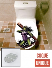 Housse de toilette - Décoration abattant wc She HULK