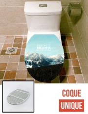 Housse de toilette - Décoration abattant wc she will move mountains