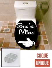 Housse de toilette - Décoration abattant wc She's mine - Elle est à Moi Amour Amoureux