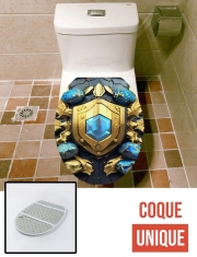 Housse de toilette - Décoration abattant wc Shield Gold