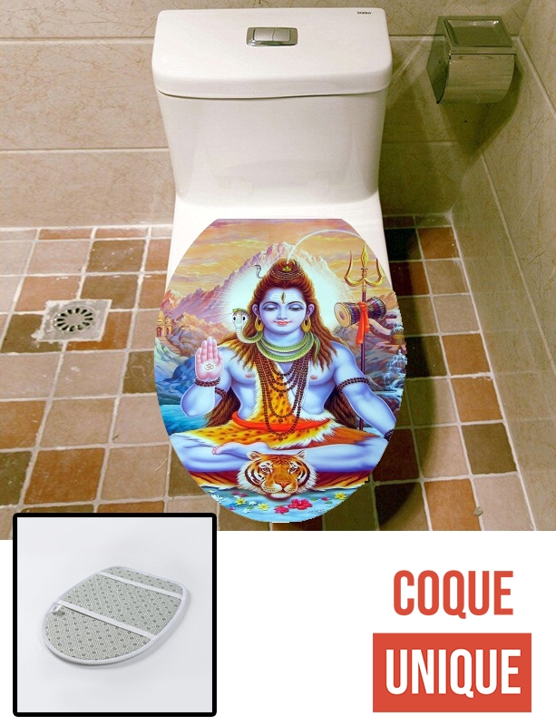 Housse de toilette - Décoration abattant wc Shiva God