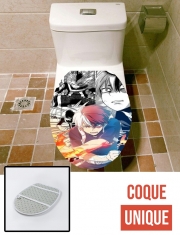 Housse de toilette - Décoration abattant wc shoto todoroki scanArt