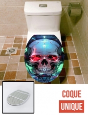 Housse de toilette - Décoration abattant wc Skull Audio