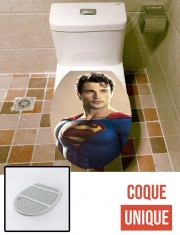 Housse de toilette - Décoration abattant wc Smallville hero