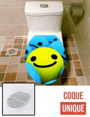Housse de toilette - Décoration abattant wc Smiley Smile or Not
