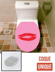 Housse de toilette - Décoration abattant wc Sourire fille sexy