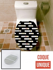 Housse de toilette - Décoration abattant wc SMS