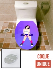 Housse de toilette - Décoration abattant wc Snow White Skate