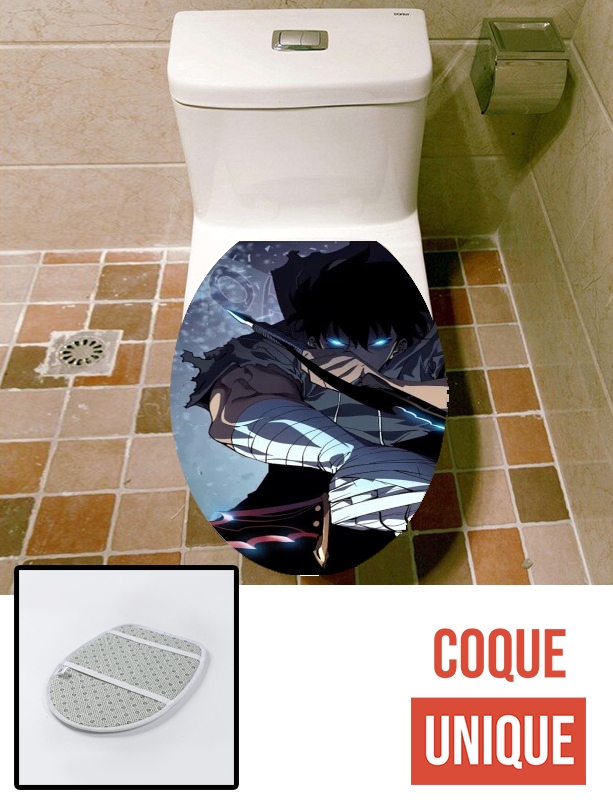 Housse de toilette - Décoration abattant wc solo leveling jin woo