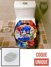 Housse de toilette - Décoration abattant wc Sonic 2 Tails x knuckles