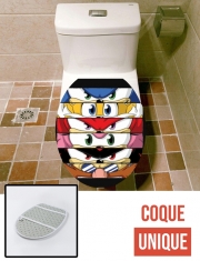 Housse de toilette - Décoration abattant wc Sonic eyes