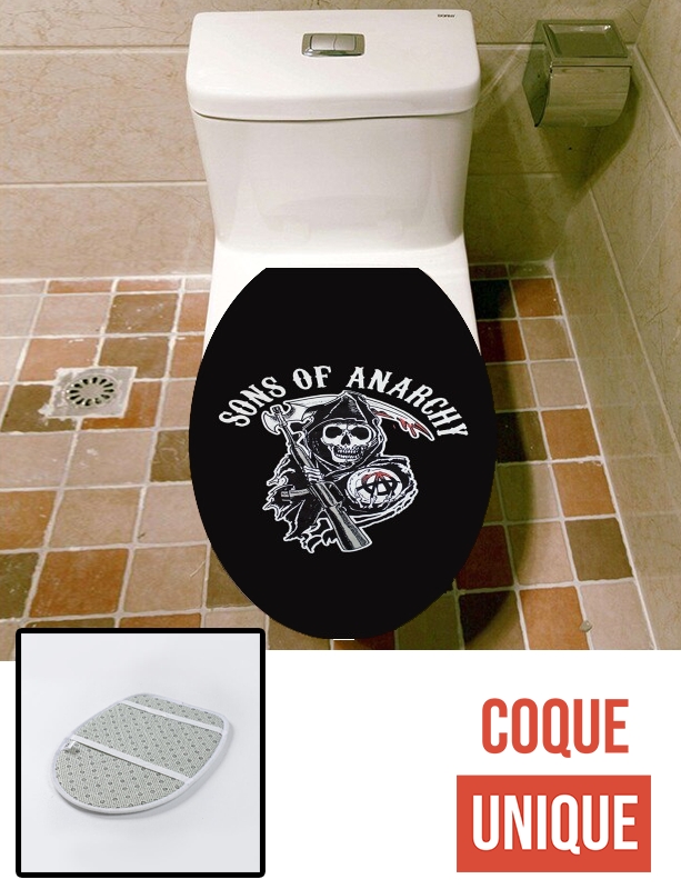 Housse de toilette - Décoration abattant wc Sons Of Anarchy Skull Moto