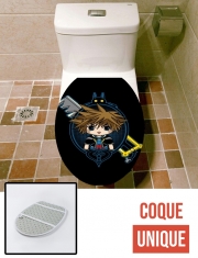Housse de toilette - Décoration abattant wc Sora Portrait