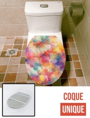Housse de toilette - Décoration abattant wc Space Cube Diagonal