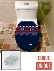 Housse de toilette - Décoration abattant wc Space Invaders