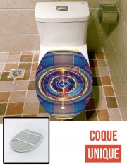 Housse de toilette - Décoration abattant wc Spiral Abstract