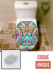 Housse de toilette - Décoration abattant wc Spiral Color