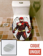 Housse de toilette - Décoration abattant wc Stained Flash