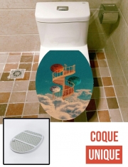 Housse de toilette - Décoration abattant wc Stairway to the moon