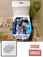 Housse de toilette - Décoration abattant wc Suga BTS Kpop