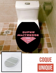 Housse de toilette - Décoration abattant wc Super maitresse