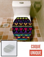 Housse de toilette - Décoration abattant wc Sweet Triangle Pattern