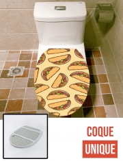 Housse de toilette - Décoration abattant wc Taco seamless pattern mexican food