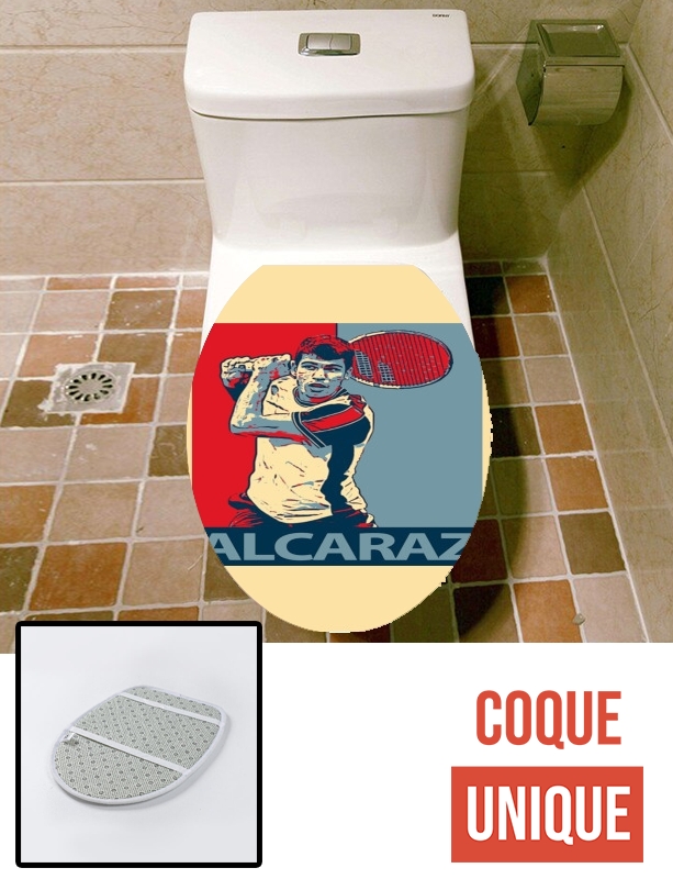 Housse de toilette - Décoration abattant wc Team Alcaraz