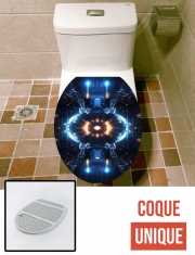 Housse de toilette - Décoration abattant wc Tech Screen Media V3