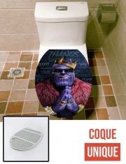 Housse de toilette - Décoration abattant wc Thanos mashup Notorious BIG