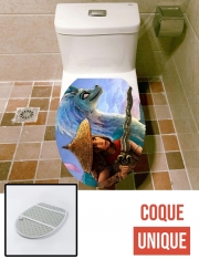 Housse de toilette - Décoration abattant wc The last dragon