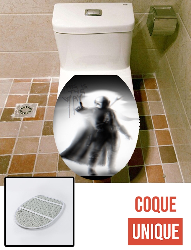Housse de toilette - Décoration abattant wc This is the way Mando