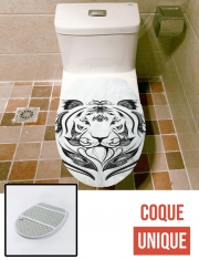 Housse de toilette - Décoration abattant wc Tiger Grr