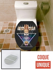 Housse de toilette - Décoration abattant wc TigerCross