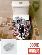 Housse de toilette - Décoration abattant wc Tokyo Ghoul Touka and family